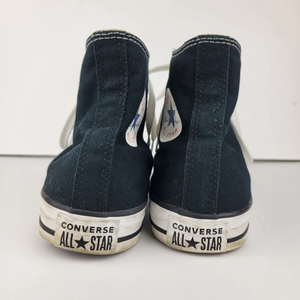 Converse All Star Chuck Taylor Black White High Top Sneakers Shoes Mens Womens - Picture 8 of 12